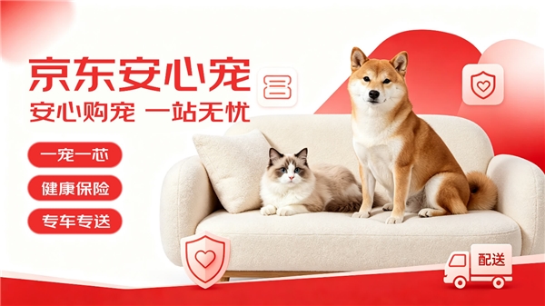 京东宠物犬猫“安心宠”服务上线 提供购宠全链路保障